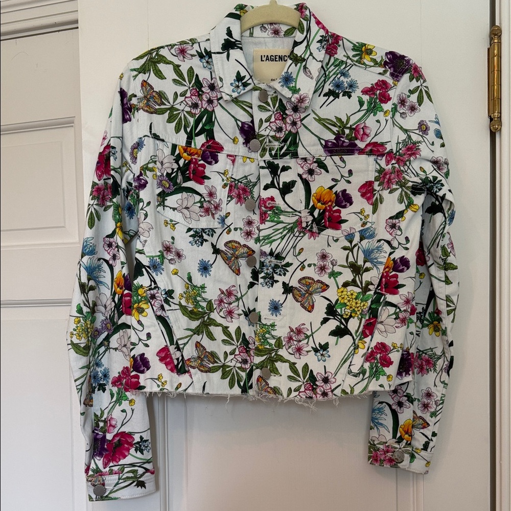 L'AGENCE Multicolor Floral Jacket